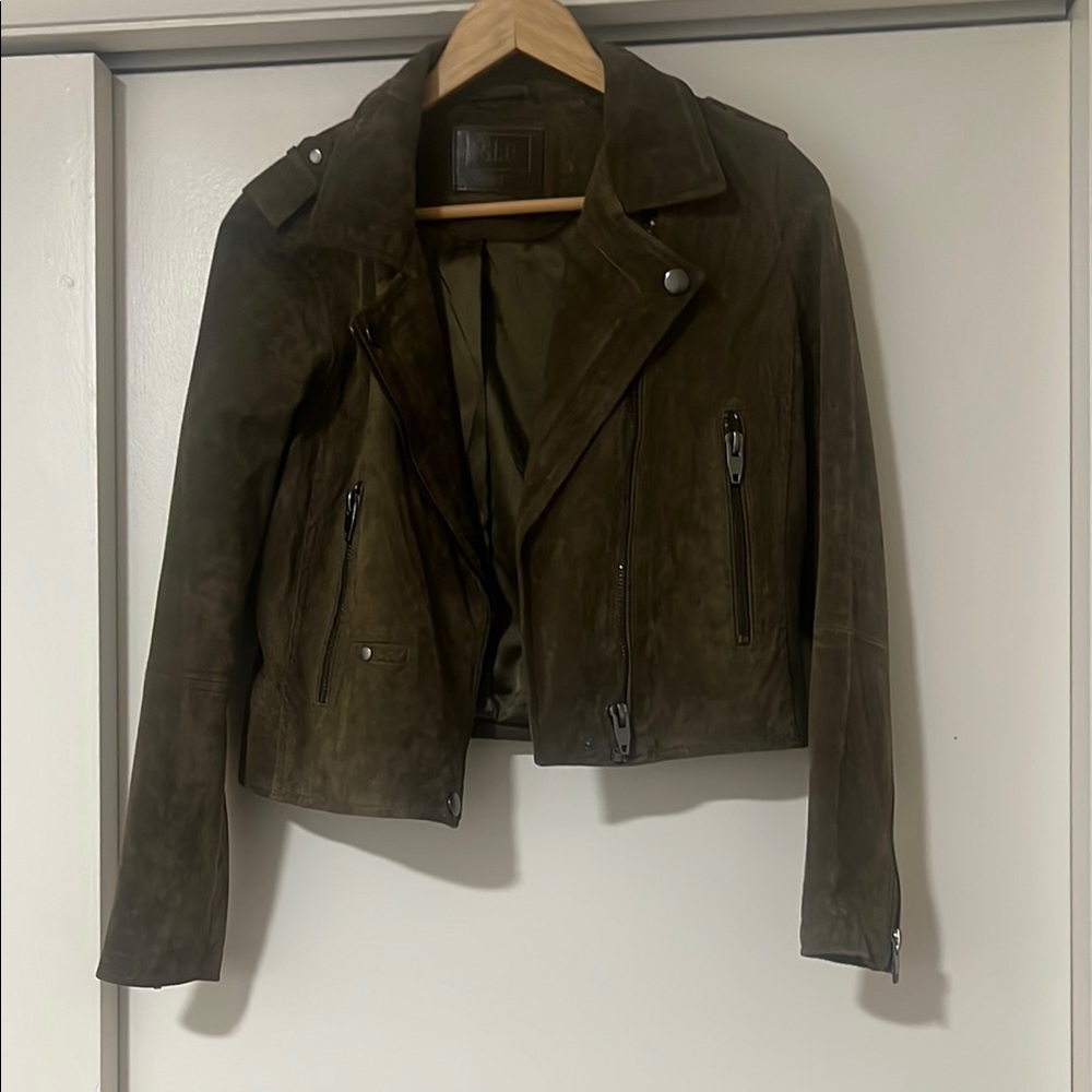 Olive Suede Women's Jacket